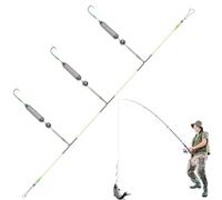 Bsbkoj Montajes de agua salada - 3 anzuelos estables para peces demersales, anzuelos antideriva contra aborto para carpa, bagre, trucha, perca, deporte, tiempo libre, agua dulce