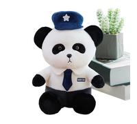Bsbkoj Panda - Almohada de peluche con sombrero y tira, suave y acogedora, compañero de sueño para niños y niñas, decoración para cama, sofá, enfermería, idea de regalo