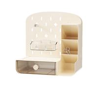 Bsbkoj Pegboard Desk Organizer, No Drill Desk Organizer, Desktop Display Stand, Pegboard Storage Shelf, Desk Organizer with Pegboard, Office Desk Organizer, Home Organizer, Adjustable Desk Organizer