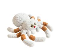 Bsbkoj Peluche de araña | Muñeca coleccionable acogedora como decoración de habitaciones, peluche de araña blanca, para el hogar, oficina, dormitorio, dormitorio, niños, niñas, Navidad, cumpleaños