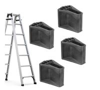 Bsbkoj Pies de escalera de extensión, cubierta del pie de la escalera - 4x zapatos de estabilizador de escalera no deslizante | Piezas de repuesto de servicio pesado, accesorios de escaleras para