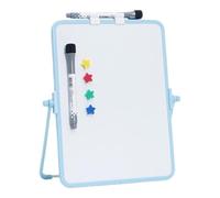 Bsbkoj Pizarra blanca magnética | Tablero de notas de doble cara con soporte | Pizarra blanca de escritorio con marcadores | Para escuela, aula, hogar, cocina, apartamento, dormitorio universitario