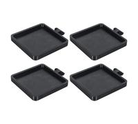 Bsbkoj Plant Saucer, 4-Piece Wall Mount Holder, Modern Tray with Sturdy Build, Ergonomic Hardened Metal Bracket, Flower Pot Hardware with Modern Style, Office Stand for Living Room