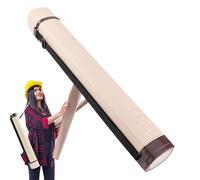 Bsbkoj Portable 24 pulgadas Poster Storage Tube | Adjustable Blueprint Holder With Strap For Convenient Organization | Perfect For Protecting Posters, Maps, And Floor Plans | Storage Solution