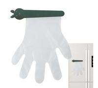 Bsbkoj Portable Glove Holder, Wall Mount Organizer, 8.27x1in Clip Design Adhesive Storage, Space Saving , Restaurant Food Service Supply for Garage Workplace