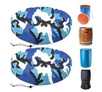 Bsbkoj - protectora para bidón y barril de galón (2 unidades, impermeable, antipolvo y anti-UV, para almacenamiento de agua, exterior, jardín, patio, patio, patio trasero y granja)