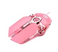 Bsbkoj Ratón con cable de precisión, control óptico programable, sensor compacto con DPI ajustable, carcasa con agarre ergonómico, estética moderna y elegante, configuración para usuarios de oficina
