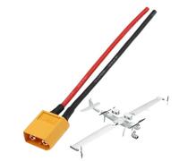 Bsbkoj RC Battery Connector, Male Female Plug Wire, 10cm/3.94 Inches High-Conductivity Adapter Cable, Heat-Resistant Housing, Pre-Stripped Wire Ends for RC Car RV Solar Panel Station
