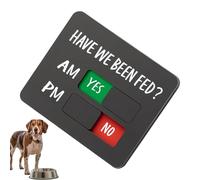 Bsbkoj Recordatorio de Alimentación para Perros - Tabla Deslizante para Control de Horarios Am y PM,Cartel Magnético o con Adhesivo Doble Cara para Perro Alimentado | para Rutina Diaria Programa de