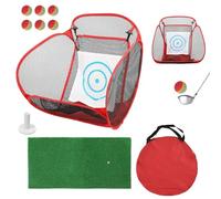 Bsbkoj Red de chipping, práctica de oscilación portátil para entrenamiento, objetivo de golf profesional para interiores, núcleo de tensión de alta densidad, protector de rendimiento industrial con