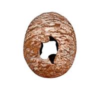 Bsbkoj Reptile Hide, Resin Dinosaur Egg Shape Gecko Shelter, Decorative Terrarium Cave Climbing Breeding Observation, Naturalistic Pet Habitat Accessory for Lizard Snake Amphibians Garden Home Us