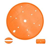 Bsbkoj Round Pot Insert, 13 Inch Orange Soil Saving Inner Pot with Drainage Holes Gardening Feature, Support Insert for Balcony Patio Greenhouse Nursery Yard Orchid Use