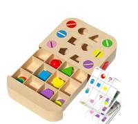 Bsbkoj Shape Sorter - Wooden Learning Toy for Educational Color Sorting Games, Preschool Learning Activity for Baby Girl, Toddler, Boy, or Kid, Birthday Gift, Early Development, Fine Motor Skill