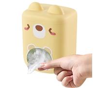 Bsbkoj Sink Mesh Strainer Box, Adhesive Wall Mount Garbage Filter Organizer, Kitchen Bag Dispenser Holder with 200 Liners for Food Waste Collecting and Cleaning Convenience