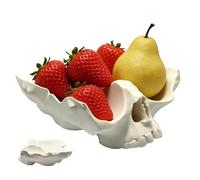 Bsbkoj Skull Plate, 3D Printed Serving Tray System Large Fruit Platter Display Dish Resin Material Decorative Snack Organizer Board for Party Postre Candy Nuts Home Kitchen Use