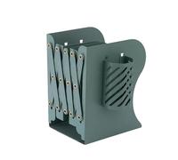 Bsbkoj Small Bookshelf for Desk, Desktop Organizer, 5.91x3.94x7.48 Inches, Telescopic Multi Functional Versatile Metal Storage with Pen Holder, Bookcase, Top Shelf