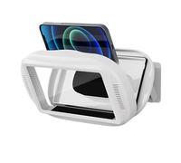 Bsbkoj - Soporte de teléfono giratorio, resistente al agua, montaje en pared, 7,5 x 4,1 pulgadas, con protección de fog, ABS Shower Bracket, sellada con estilo moderno, reloj TV para el