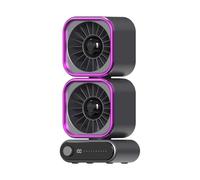 Bsbkoj Table, 100 Speed Adjustable Auto Oscillating Digital Display Noiseless Rechargeable Desktop Cooling, Portable Electric Desk for Bedroom Living Room Apartment Dorm School Office Hotel Use