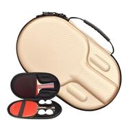 Bsbkoj Table Tennis Case, Portable Racquet Storage, 12.2x7.09 Pulgadas Paddle Bag with Padded Build, Durable Polyester Sleeve, Pong Holder mit Zipper Style, Tournament Play for Kids & Adults