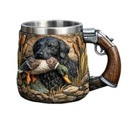 Bsbkoj - Taza térmica de metal, taza aislada, 350 ml Vessel with Dog Theme, Stainless Steel Beverage Cup, Rust Resistant Metal Build Tea Glass with Build, Home Accessory for Camping Party