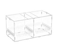 Bsbkoj Terrario de arañas - Terrario acrílico transparente - 40 cm x 20,5 cm x 20 cm x 20 jaula de araña transpirable con tapa | para tortugas serpientes tortugas terrestres geckos cangrejos ranas