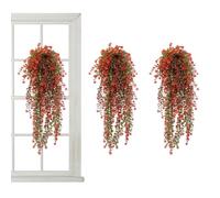 Bsbkoj Toprooms Artificial Hanging Ivy, 30.31x9.84x5.91 Inch Faux Hanging Plants, Faux Greenery Wall Decor, Lifelike Ivy Vine for Shelf Home Office, Silk Build for Indoor Outdoor Decor