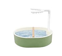 Bsbkoj USB Powered Parrot Bath, Automatic Circulating Water Tub, 12.52-Inch Large Feature, Sturdy Indoor Bird Shower, Practical Grooming Accessory for Finches and Parakeets, Portable Bathing Station