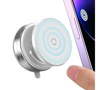 Bsbkoj Vacuum Magnetic Phone Holder, 360° Rotatable Strong Magnet Stand, Support for Smartphones, Car Interior Accessory, Desktop Mount for Home or Workplace, Black, White