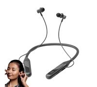 Bsbkoj Wireless Neckband Earbuds, Digital Display Neck Wireless Earphones with, Curved Silicone Collar Design, Noise Reduction Stereo Earphones for Women, Cómodo Fit for Running, Gym and Travel