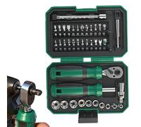 Bsbkoj Wrench Ratchet Set, Magnetic Ratcheting Spanner Repair Tool, 5.91x3.74x1.77 inches Automotive Repair Wrench Set Material, Maintenance Tool for Workshop and Home, Gear for Plumbing and Garage