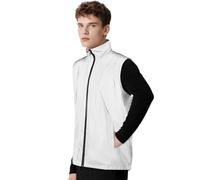 BSBUY Chaleco Reflectante para Hombre y Mujer, Chaleco Casual Hiphop Cazadora Noche Sporting Coat Fluorescente, Malla Transpirable, L