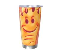 BSCKKDMN Vaso aislado con tapa y popote, 20 onzas, taza de café de viaje de acero inoxidable, taza de té de doble pared, botella de agua a prueba de fugas, regalo para mujeres y hombres