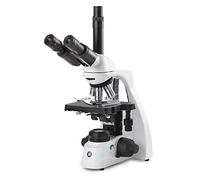 bScope Microscopio Compuesto trinocular, oculares HWF de 10x/20 mm y Nariz quíntuple con Plan PLI 4/10/S40/S100x Aceite Infinito corregido Objetivos iOS Globe Scientific | Euromex