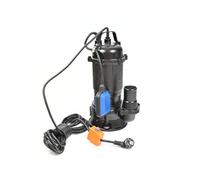 BSD Bomba de Aguas Sucias con Trituradora y Flotador, Cuerpo en Hierro Fundido - Bomba de Inmersión para Aguas Residuales WQD - 550W, 17.000L/h, Altura de Impulsiòn máx. 8m