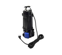 BSD Bomba sumergible con triturador e interruptor flotante, cuerpo de hierro fundido WQCD-0,55-750 W, 20 000 l/h