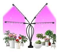 bseah Grow Light Pflanzenlichter für Zimmerpflanzen, Clip on Grow Lights with 3/9/12 H Timer, Full Spectrum Grow Lights for Seed Start (with AC Adapter)