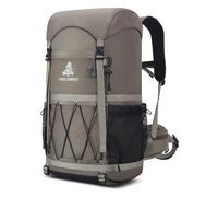 Bseash 40L Leichter wasserdichter Wanderrucksack mit Regenschutz, Outdoor Sport Reise Tagesrucksack Multifunktions Reisetasche für Camping Klettern Skifahren Radfahren (Khaki)