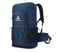 Bseash 40L Leichter wasserdichter Wanderrucksack mit Regenschutz, Outdoor Sport Reise Tagesrucksack Multifunktions Reisetasche für Camping Klettern Skifahren Radfahren (Marineblau)