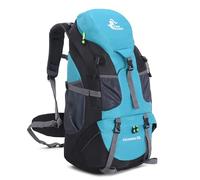 Bseash 50L Mochila de senderismo ligera y resistente al agua, mochila de deporte al aire libre, bolsa de viaje para escalar, acampar, viajar