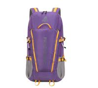 Bseash Mochila de camping impermeable de 45 litros con cubierta para la lluvia, mochila de viaje para deportes al aire libre para escalada, esquí, ciclismo, violeta, 40L, De viaje