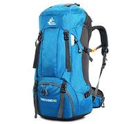 Bseash Mochila de senderismo ligera impermeable de 60L con cubierta de lluvia, mochila deportiva al aire libre para escalada acampar y turismo