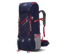Bseash Mochila impermeable de 65 L para senderismo, camping, con cubierta para lluvia, deportes al aire libre, viajes, para escalada y turismo (azul marino)