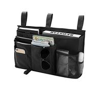 Bseash Organizador para Literas, Bolsa de Almacenaje Colgante para Literas, 8 Bolsillos, para Dormitorios Universitarios, Cama de Hospital, Barandillas de Cama de Bebé, Tela Oxford 600D