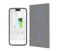 BSEED Doble Interruptor Inteligente Persiana WiFi,157 * 86mm Gris,Interruptor Inteligente Pared de Persiana Compatible con Smart Life,Tuya,Alexa y Google Home,Control por Voz,Panel de Cristal