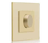 BSEED LED Dimmer Switch Oro,1 Gang Rotary Leading-Edge Dimmer Light Switch 500W,LED Dimmer Switch Suitable for Dimmable Led Lights/Incandescent Lamps