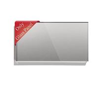 BSEED Panel de marco de vidrio con marco para panel de interruptores personalizado Gris 157 mm