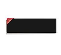 BSEED Panel de marco de vidrio con marco para panel de interruptores personalizado Negro 299 mm