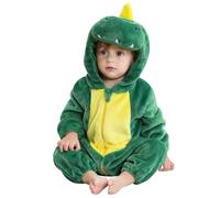 Bseical Bebé Mamelucos Con Capucha,Bebé Invierno Romper Monos Pijamas, Franela Ropa De Peleles,Animales Cálido Lindo Pijama Romper,Para Carnaval Cosplay Halloween Navidad Fiesta Disfraz (80cm, Verde)