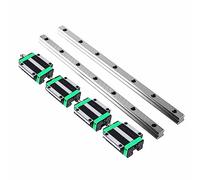 BSEID Riel de guía Lineal HGR30 de 2 Piezas, 100-1500mm, Carro de Bloque Deslizante de 4 Uds. HGH30CA/HGW30CC, Deslizador Lineal for Grabado de enrutador de Piezas CNC(HGW30CC,800mm)