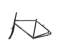 BSFHQS 700C Cuadro De Bicicleta De Carretera De Grava 46/49/52/56cm Frenos De Disco/V Cuadros De Acero CRO-Mo 100/135mm QR(Gray,49cm)